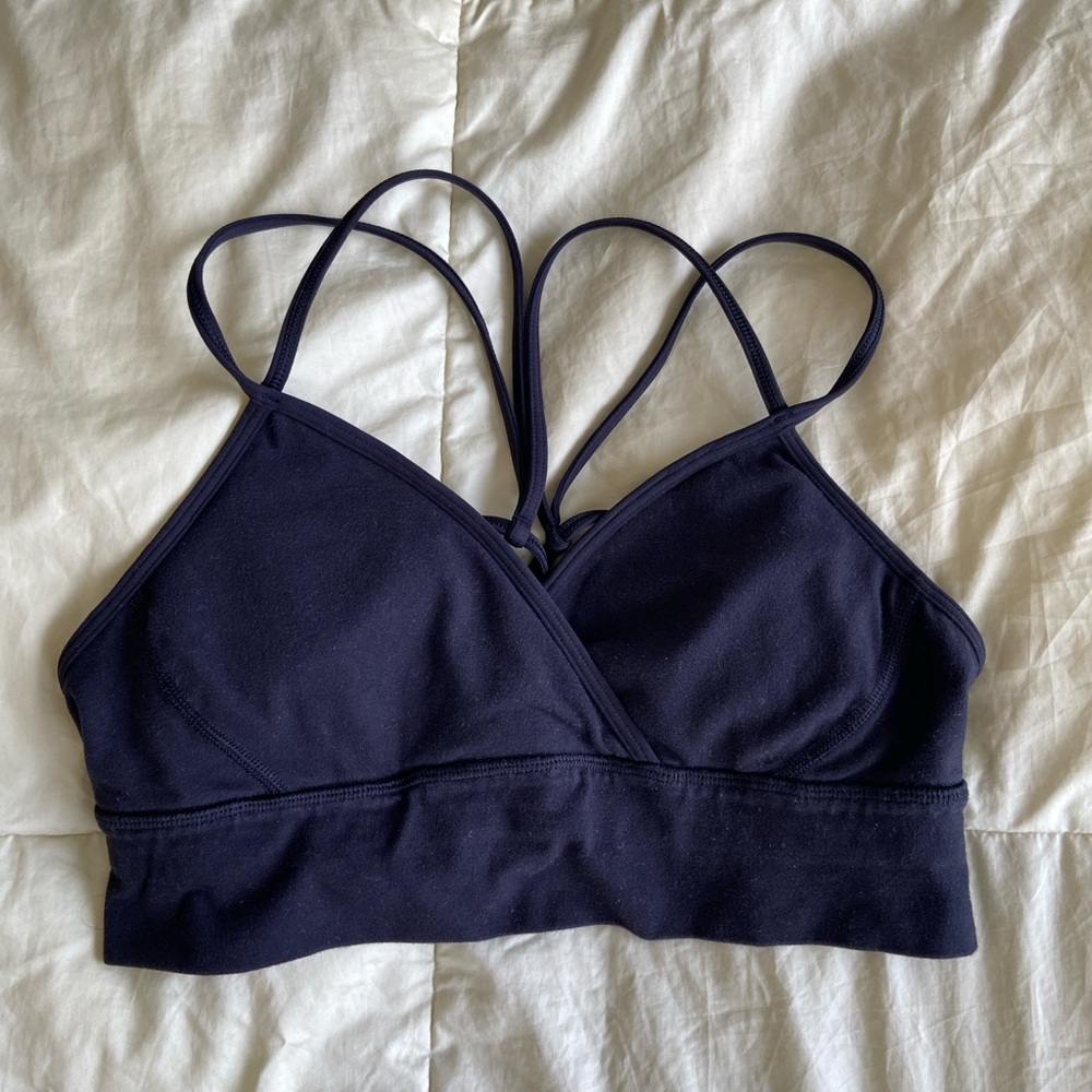 Lululemon Black Strappy Bralette, size 8